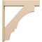 Ekena Millwork 7 1/2-in W x 38-in D x 42-in H Balboa Block Rough Cedar Woodgrain TimberThane Outlooker, Primed Tan OUTUR075X38X42BOA44RCPR - alternate 5